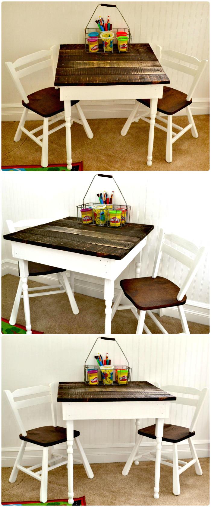 DIY Kid’s Pallet Table