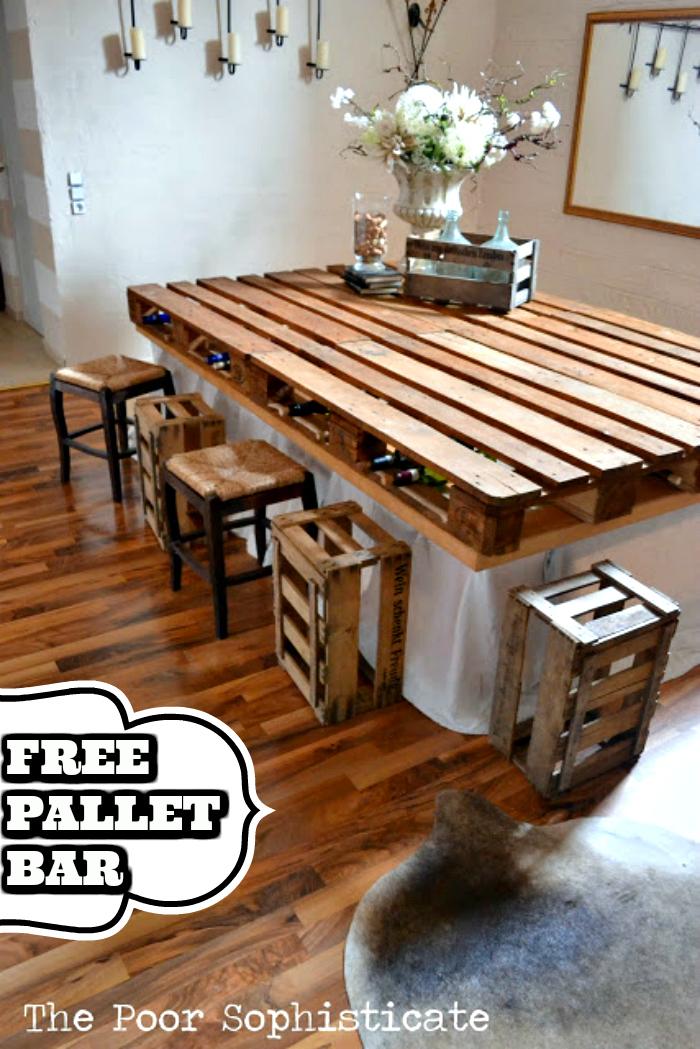 Handmade Pallet Bar DIY Pallet Projects to Update Your Home