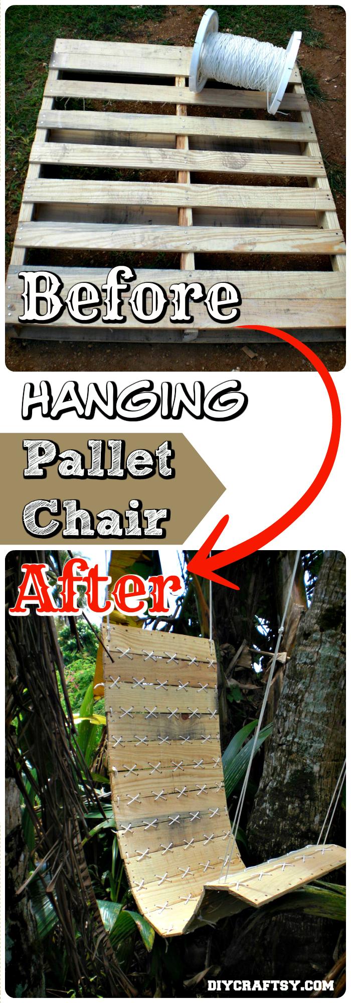 Excellent Hanging Pallet Chair Project DIY Pallet Projects to Update Your Home