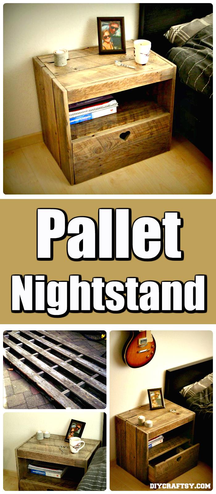 Repurposed Pallet Nightstand DIY Pallet Projects to Update Your Home