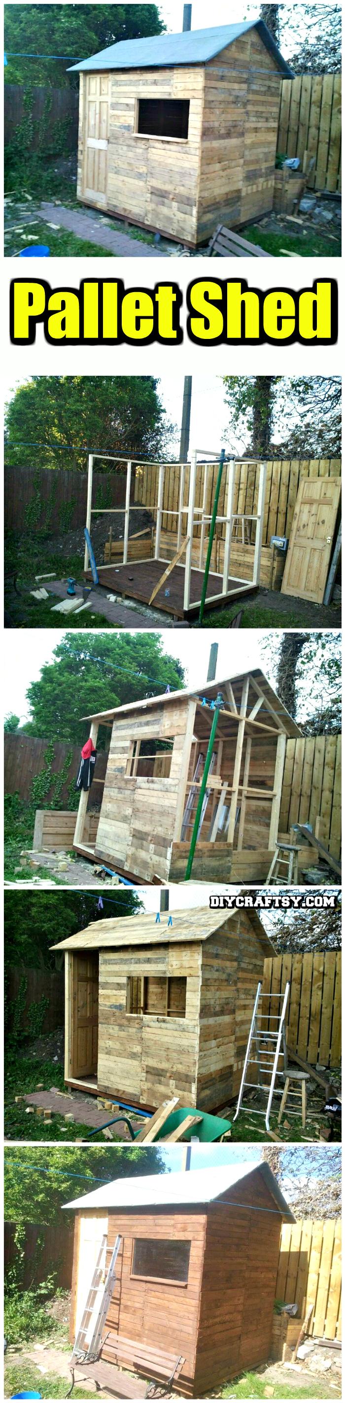 Hand-Built Pallet Shed DIY Pallet Projects to Update Your Home