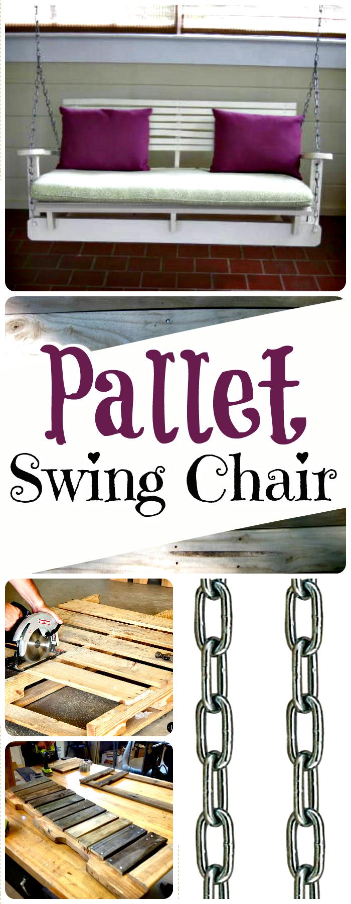 Self-Made & Installed Pallet Swing Chair DIY Pallet Projects to Update Your Home