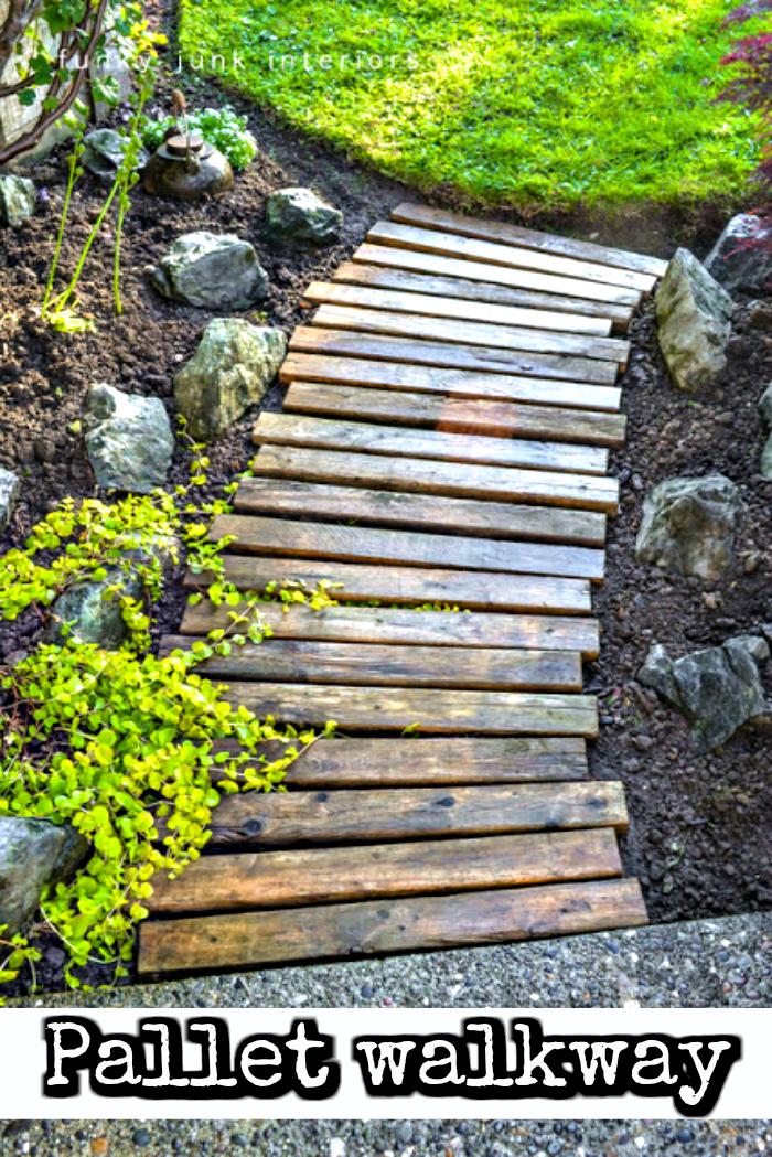 Beautiful Rustic Wooden Pallet Walkway DIY Pallet Projects to Update Your Home