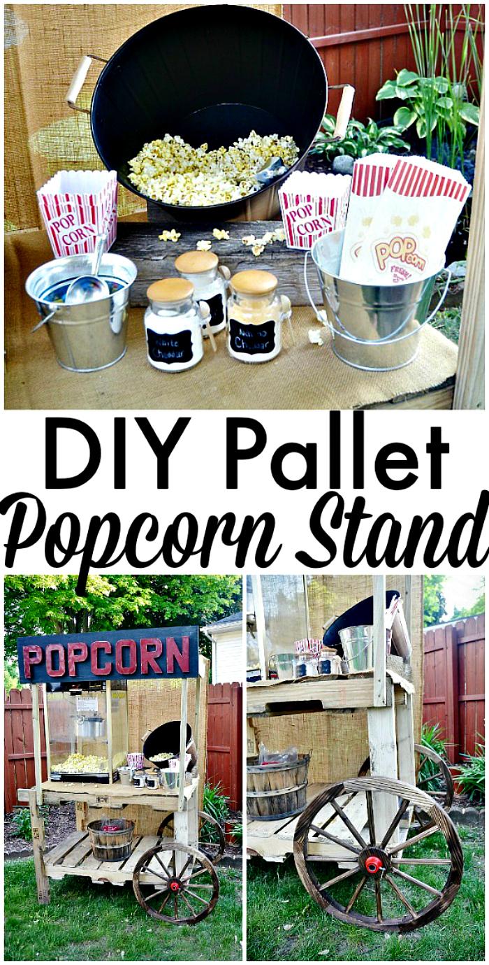 Wooden Pallet Popcorn Stand DIY Pallet Projects to Update Your Home