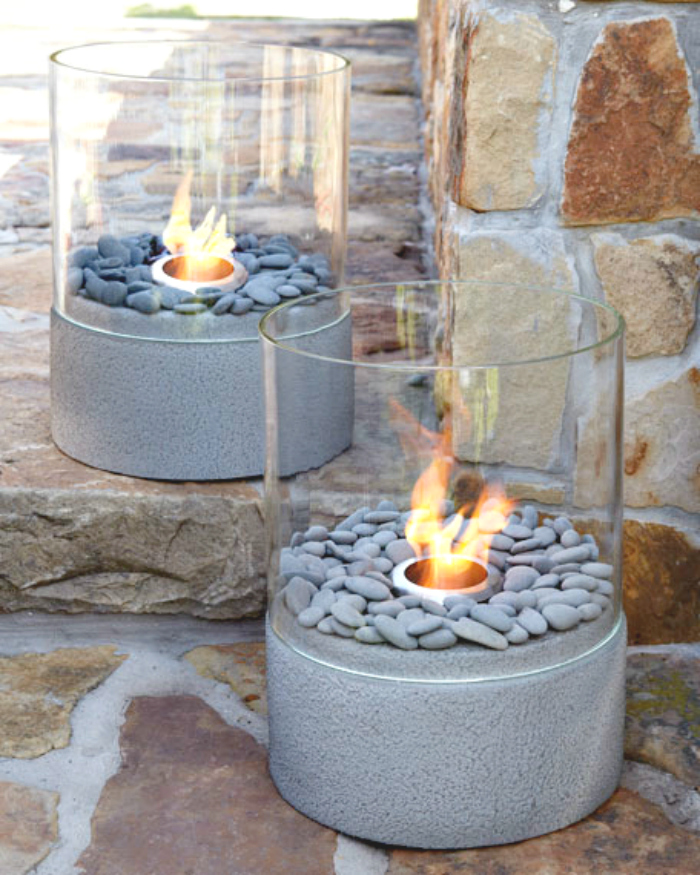 Small Outdoor Firepit - DIY Fireplace Ideas