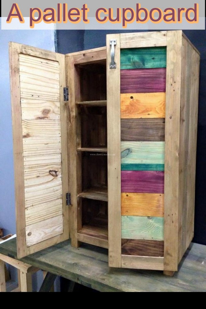 A Pallet Cupboard - diy pallet ideas