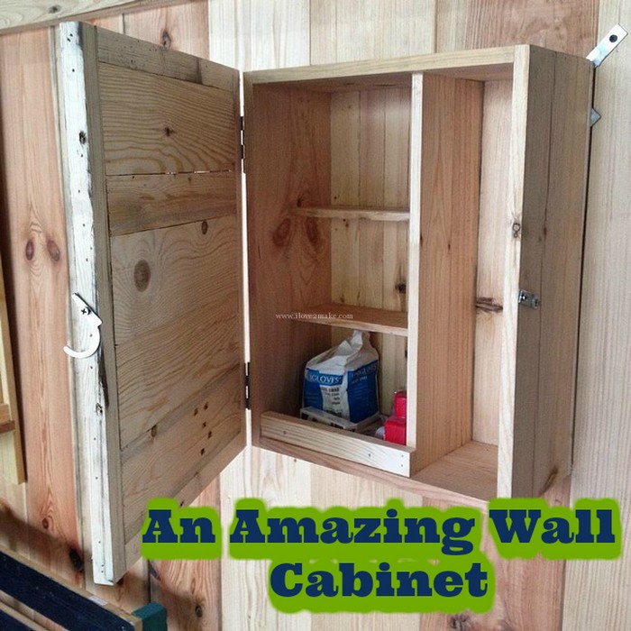 An Amazing Wall Cabinet - diy pallet ideas