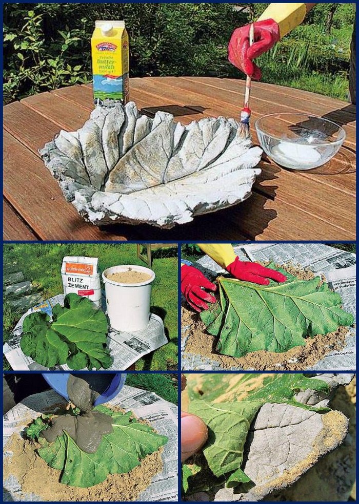 Concrete Leaf Bird Feeders - diy birdfeeder | diy birdfeeder for kids | diy birdfeeders homemade | diy birdfeeder hanger