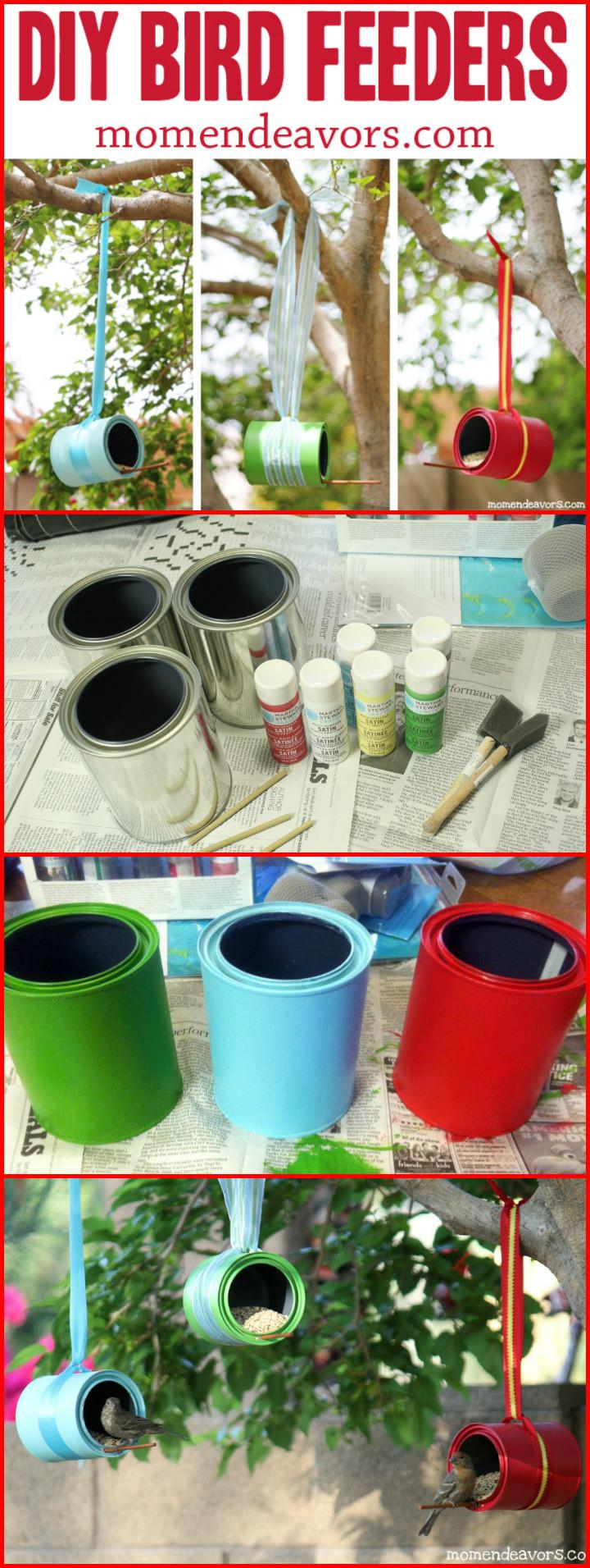 DIY Paint Can Bird Feeders - diy birdfeeder | diy birdfeeder for kids | diy birdfeeders homemade | diy birdfeeder hanger