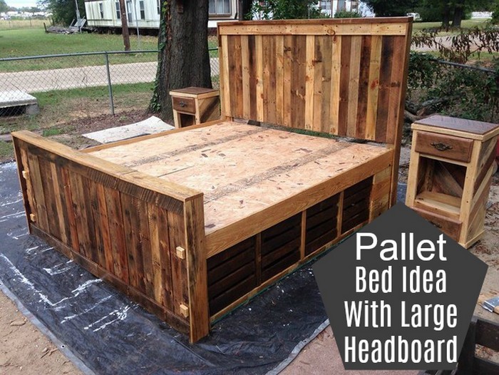 Pallet Bed Idea - diy pallet ideas