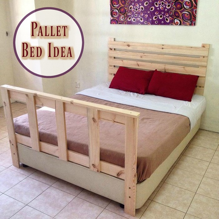 Pallet Bed Idea - diy pallet ideas