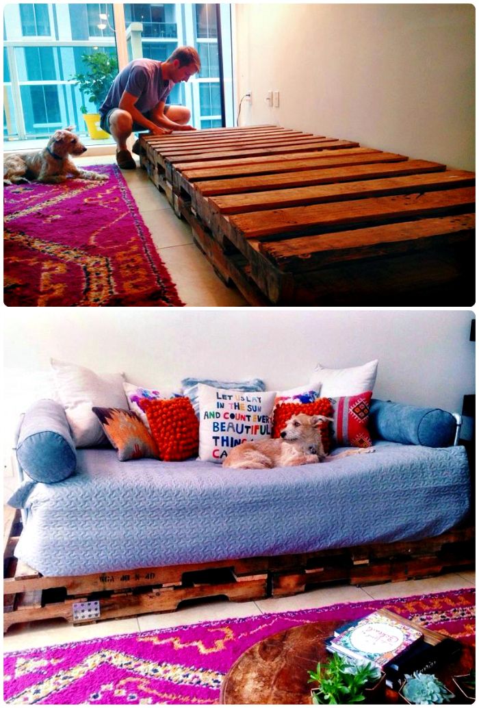 Pallet Couch Step-by-Step - diy pallet sofa | diy pallet sofa table | diy pallet sofa couch | diy pallet sofa outdoor