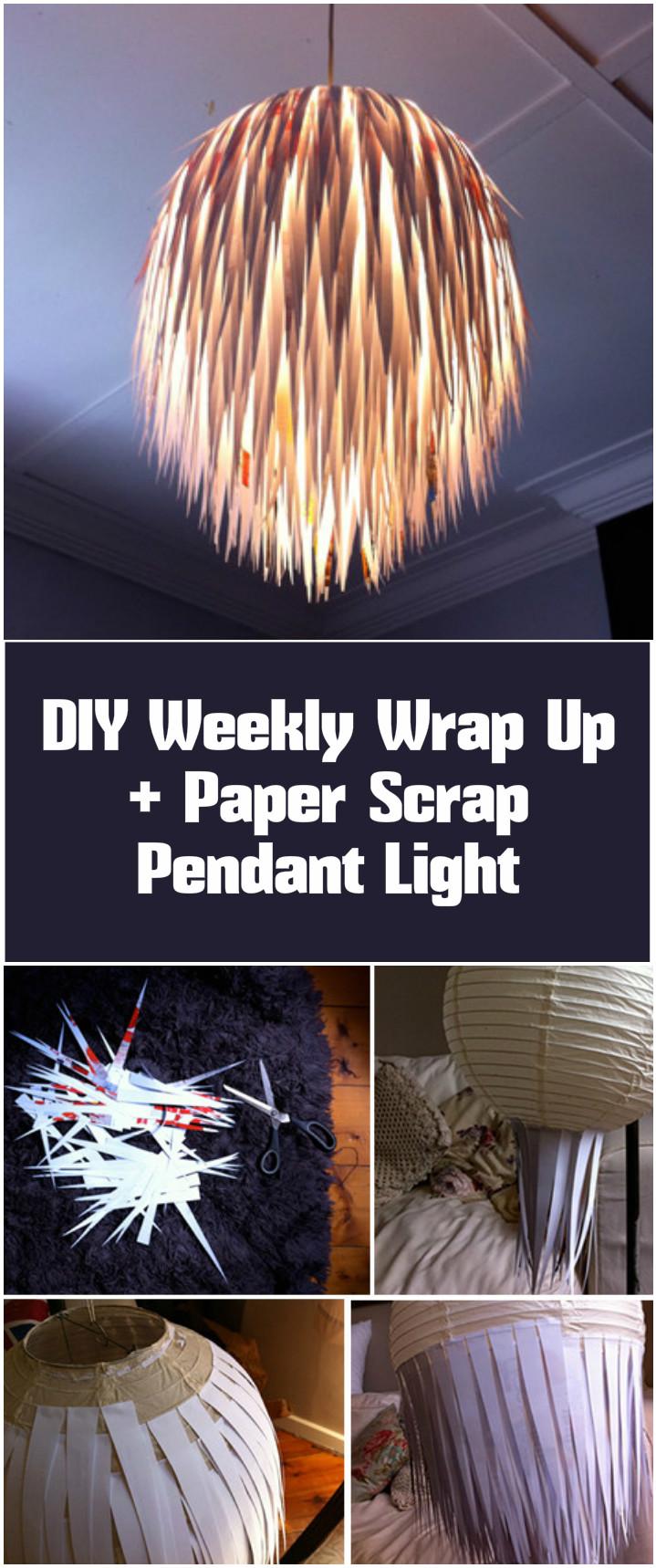 Paper Scrap Pendant Light