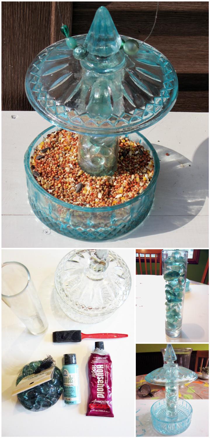 Re-purposed Candy Jar Bird Feeder - diy birdfeeder | diy birdfeeder for kids | diy birdfeeders homemade | diy birdfeeder hanger