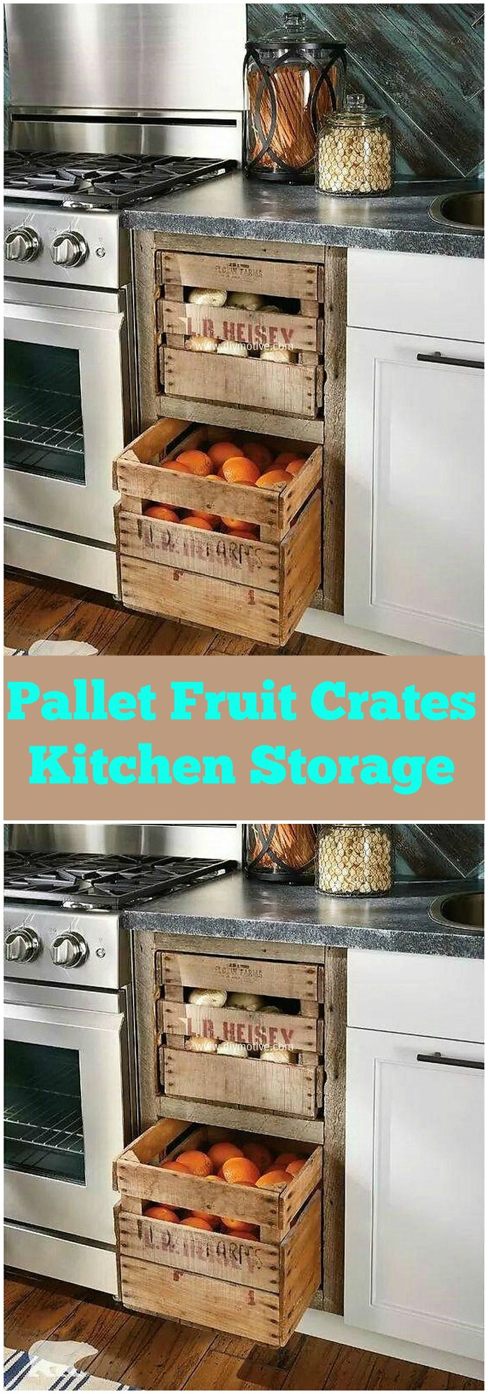 Pallet Fruit Crates Kitchen Storage