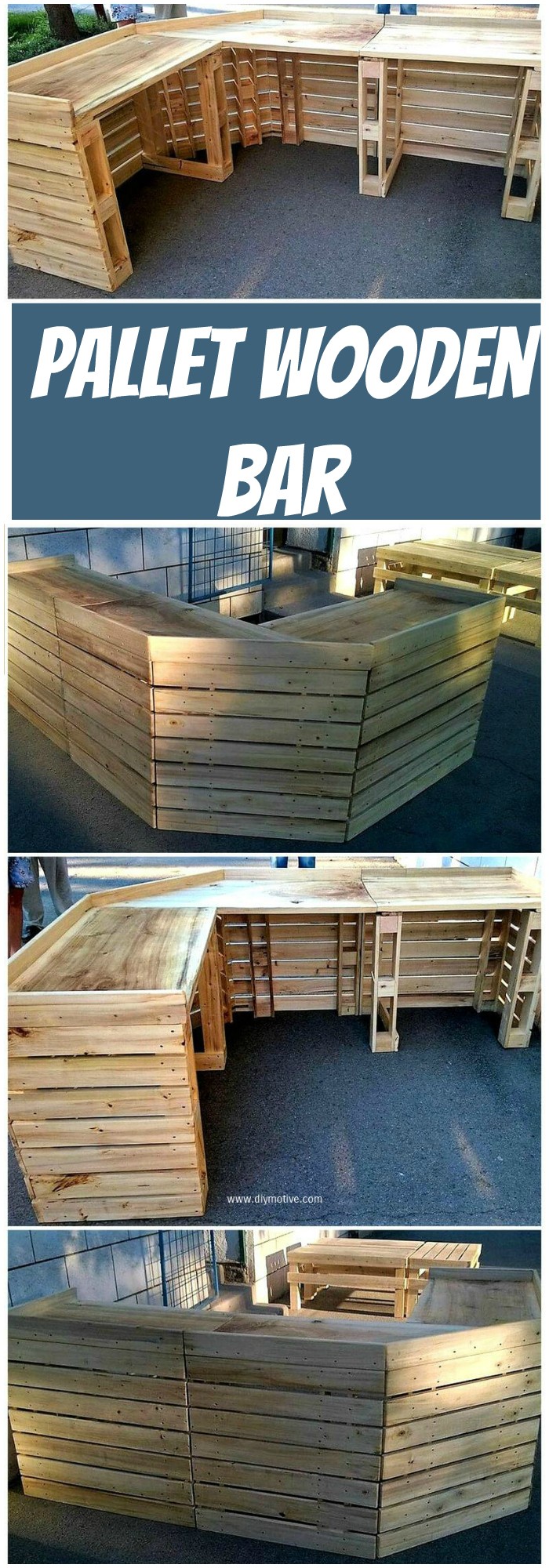 Pallet Wooden Bar - reshaping wooden pallets