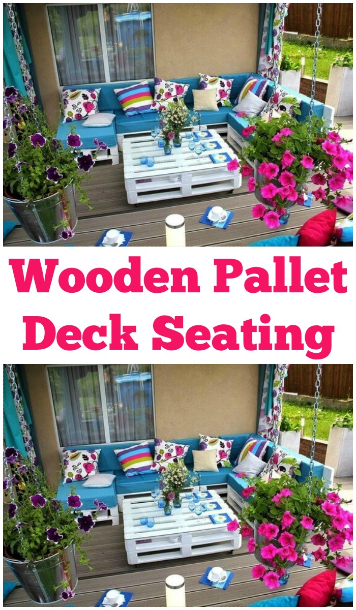 Wooden Pallet Deck Seating