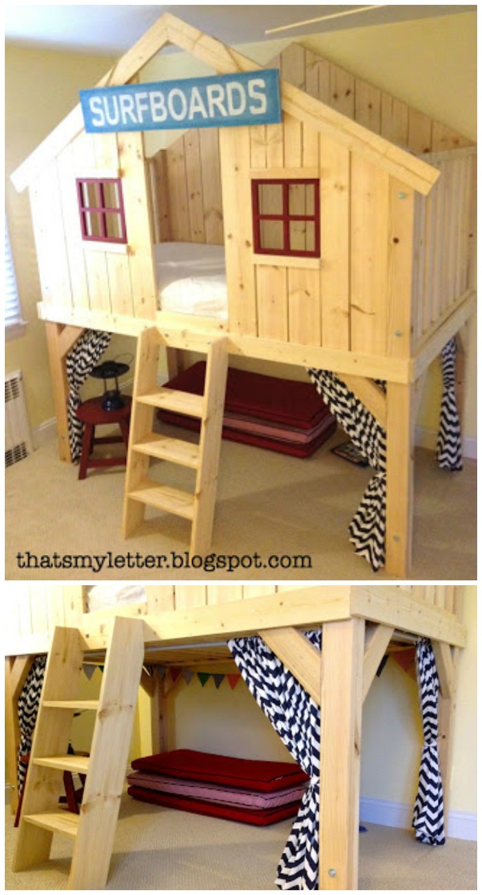 Adorable Clubhouse Fort Bed