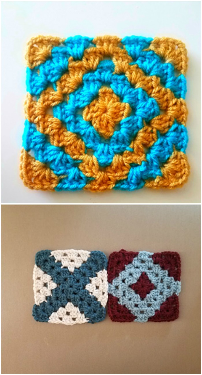 Boho Diamond Granny Square