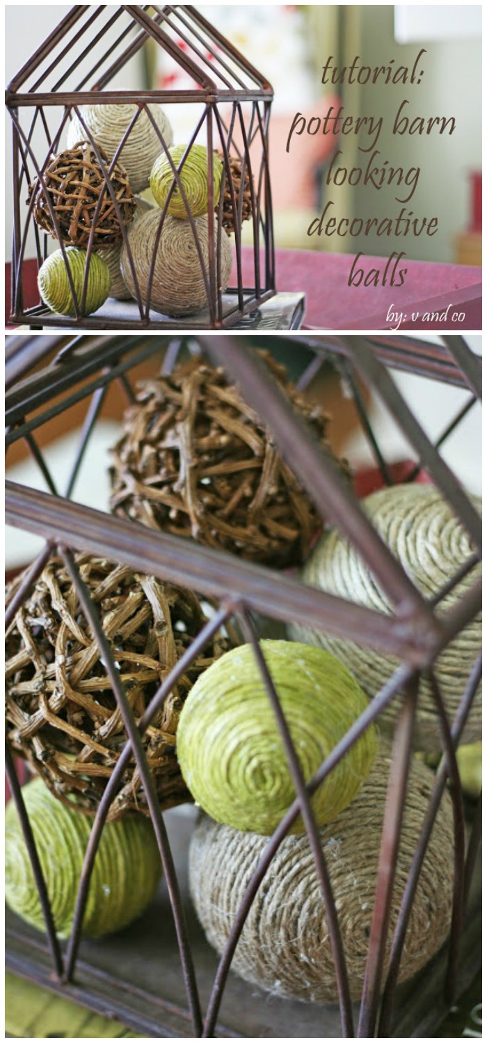 DIY Pottery Barn Decorative Balls