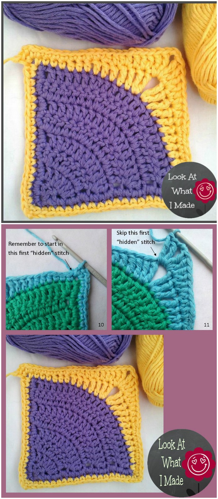 Iced Pie Square Crochet Pattern