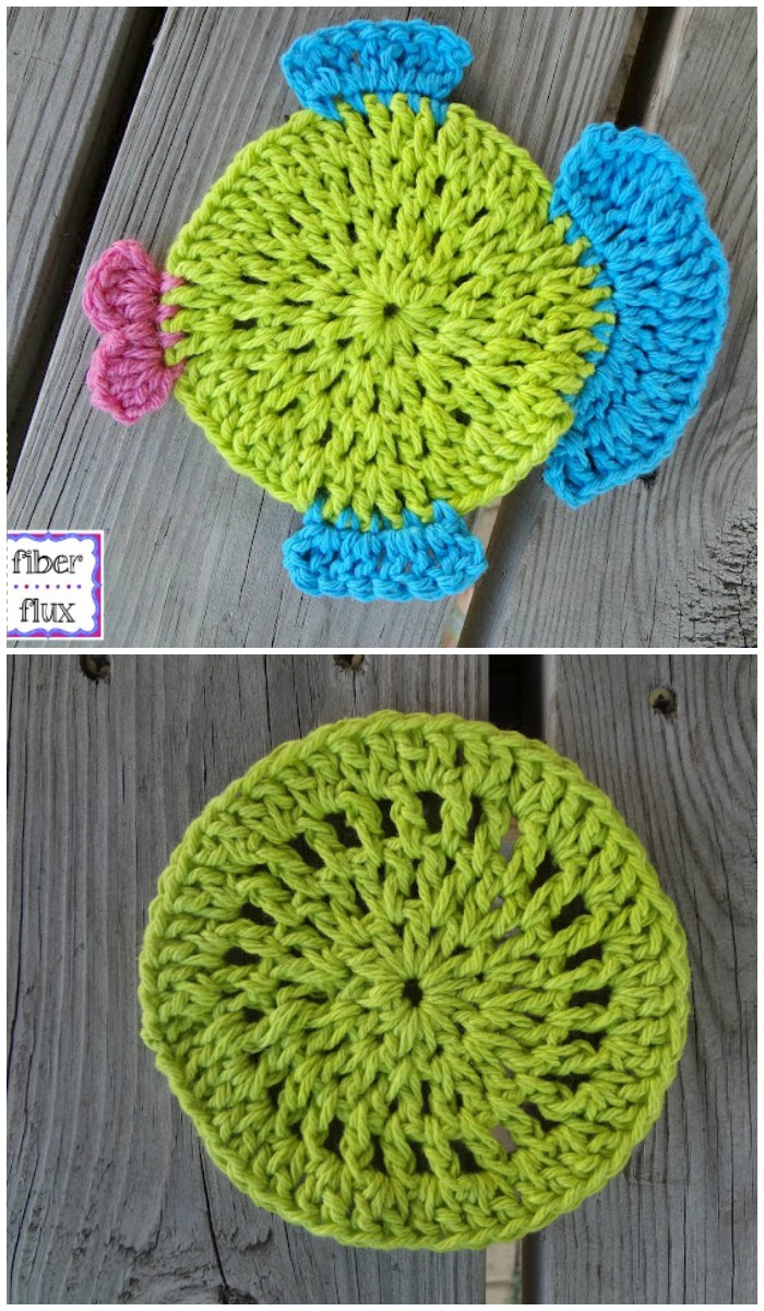 Fabulous Fish Dishcloth