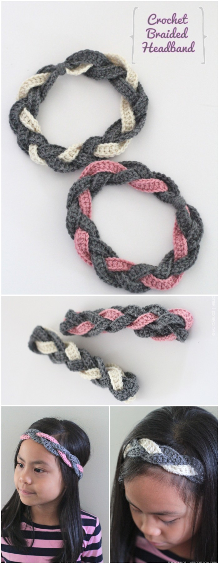 Crochet Braided Headband