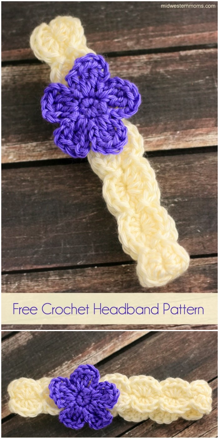 Crochet Flower Headband Pattern