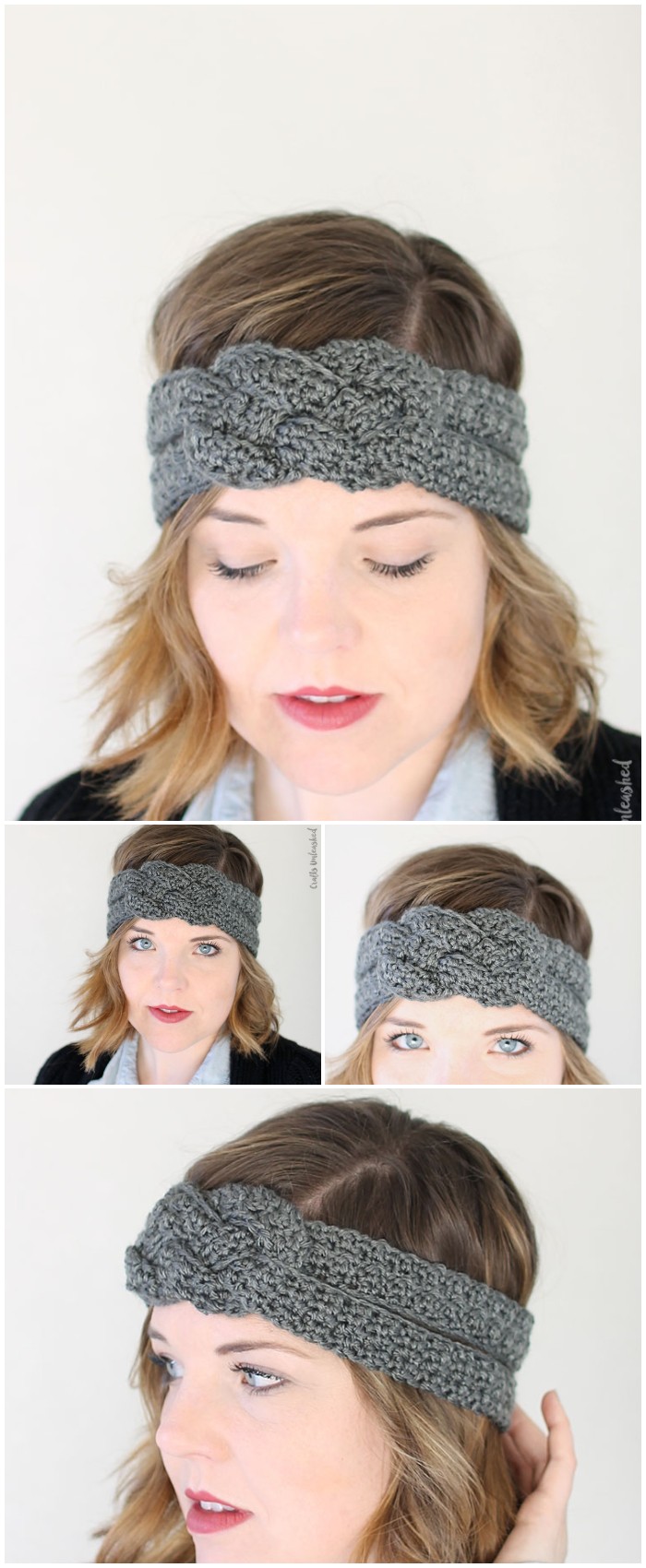 Sailor Knot Crochet Headband Pattern