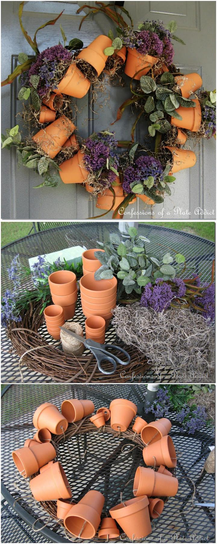 Flower Pot DIY Wreath