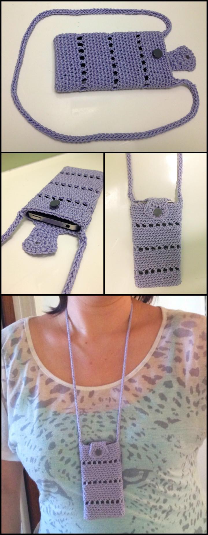 25 Free Crochet Phone Case Patterns - DIYnCrafty