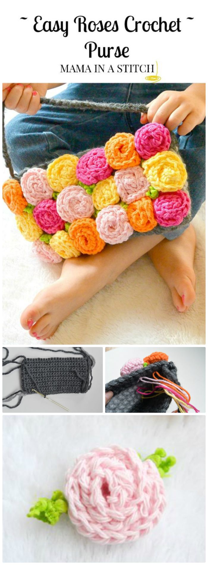 crochet flower bag free patterns