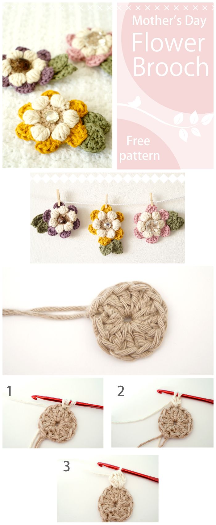 crochet flower pattern free | crochet flower pattern | crochet flower pattern free easy