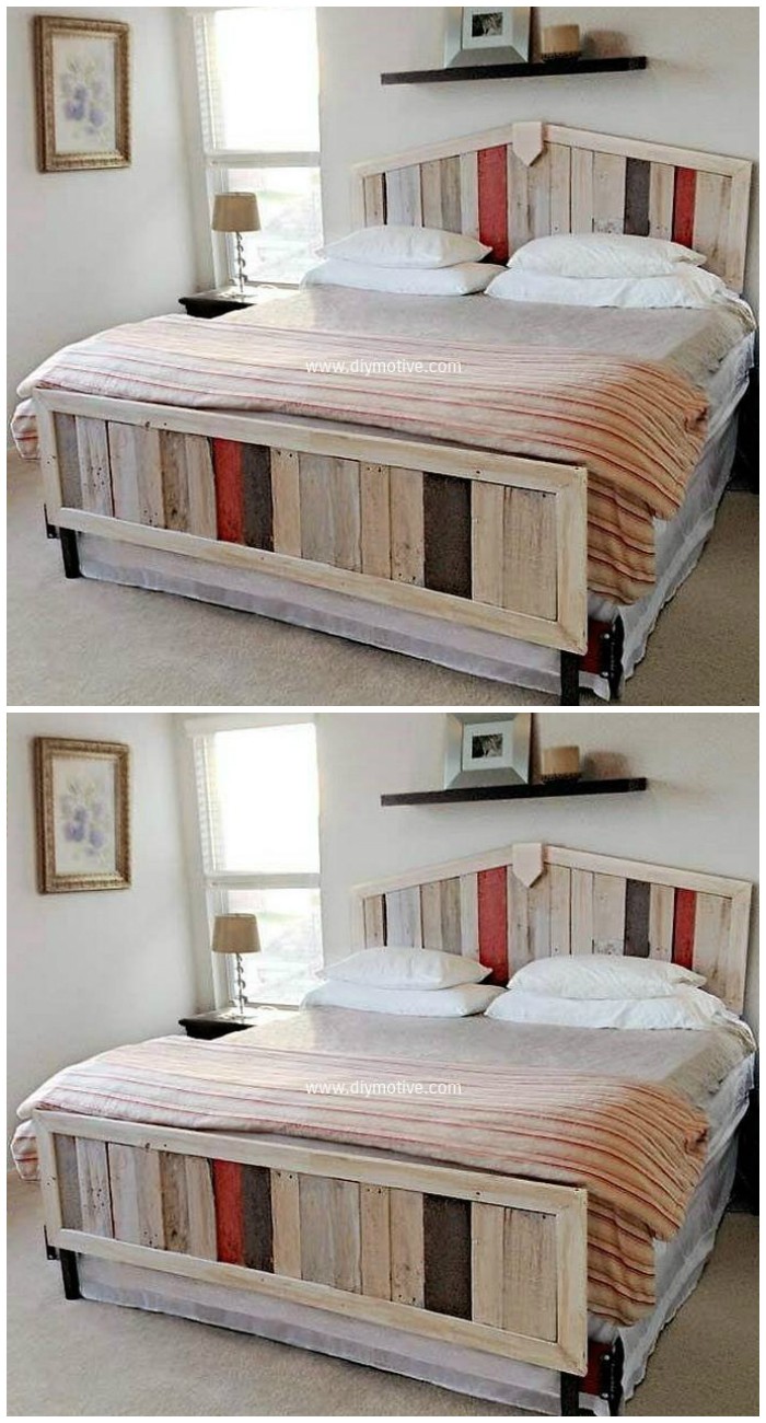 Recycled Wood Bed Idea