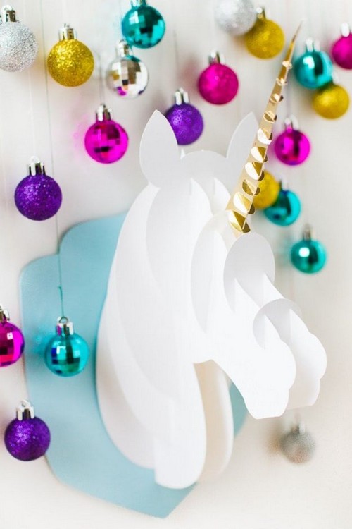 3d Paper Craft Unicorn Head