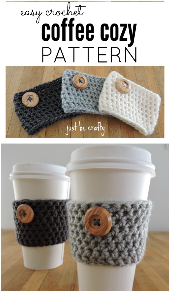 Crochet Coffee Cozy Pattern