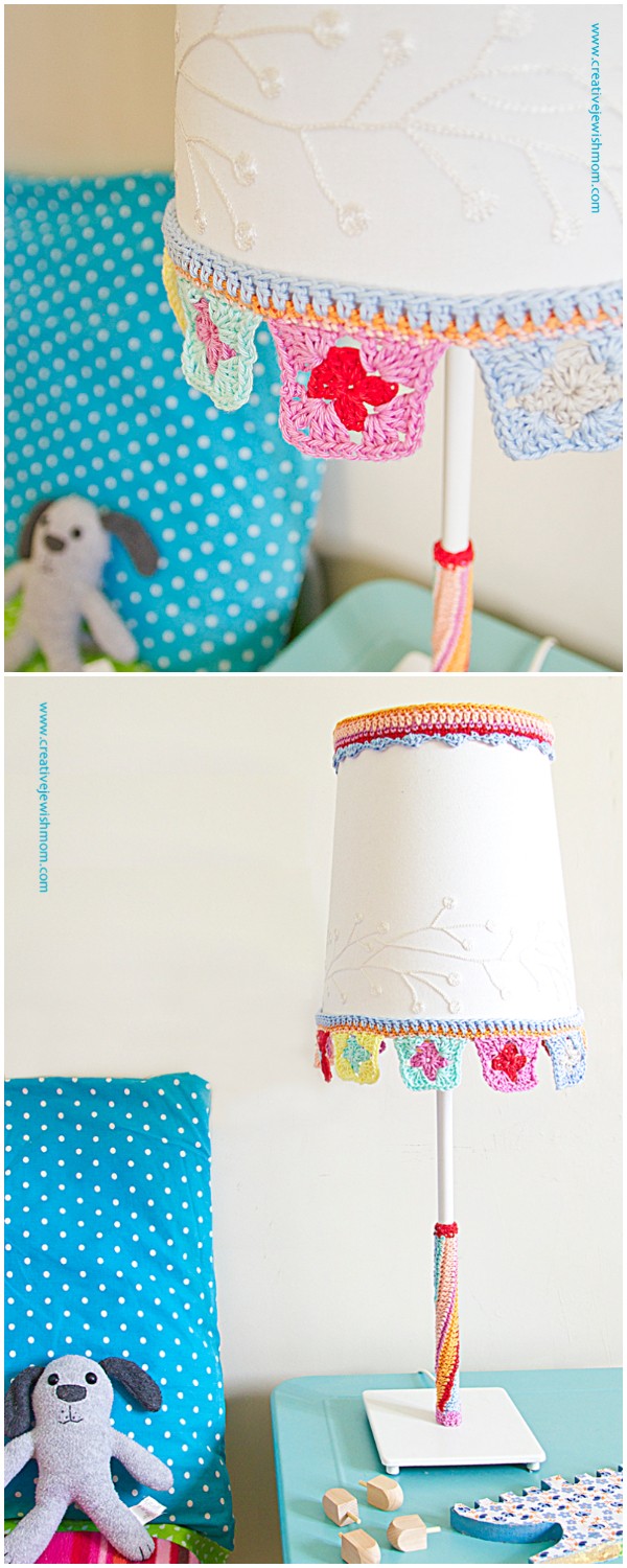 Crocheted Trim Transforms A Basic Lamp