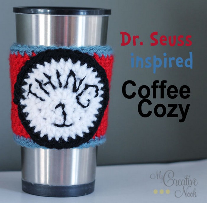 Dr. Seuss Inspired Coffee Cozy