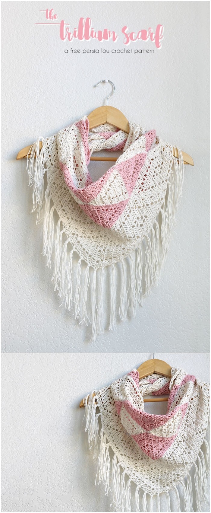 Geometric Triangle Scarf Pattern