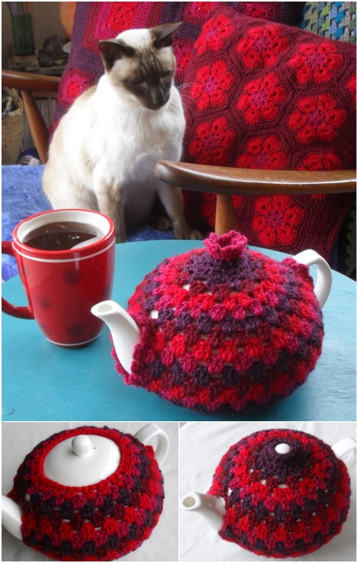 Granny Tea Cozy Crochet Tutorial