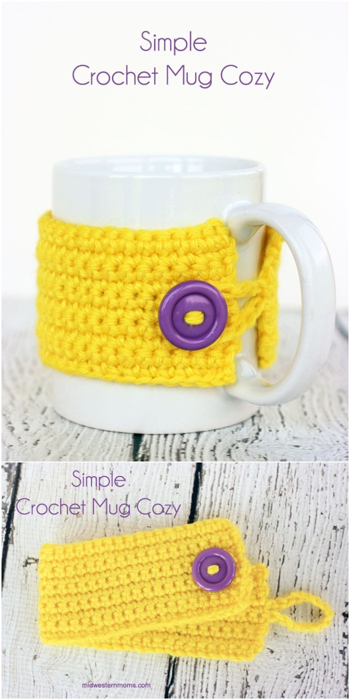 Simple Crochet Mug Cozy 