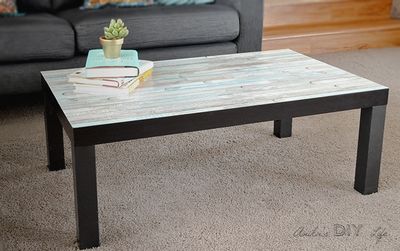 DIY Ikea Lack Coffee Table Makeover Idea