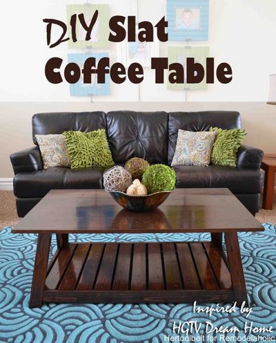 DIY Slat Coffee Table