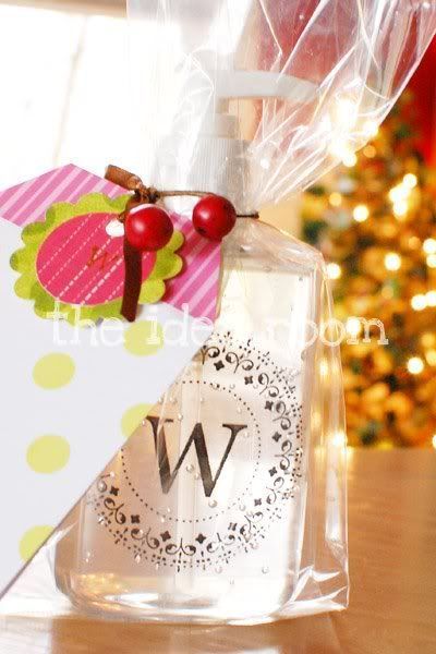 DIY Monogrammed Hand Soap Idea