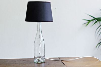 DIY Wine Bottle Lamp Craft Idea