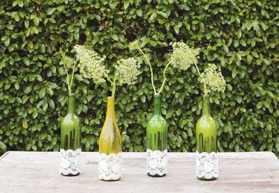 DIY Wine & Lace Centerpieces Tutorial