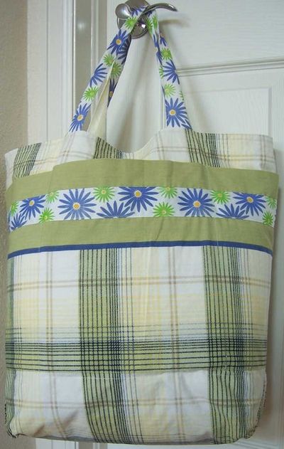 Make Grocery Bag Shopping Tote With 2 Pillowcases