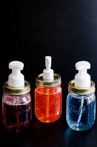 Mason Jar DIY Soap Dispenser Idea