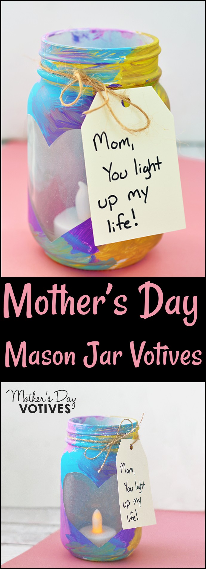 Mother’s Day Mason Jar Votives