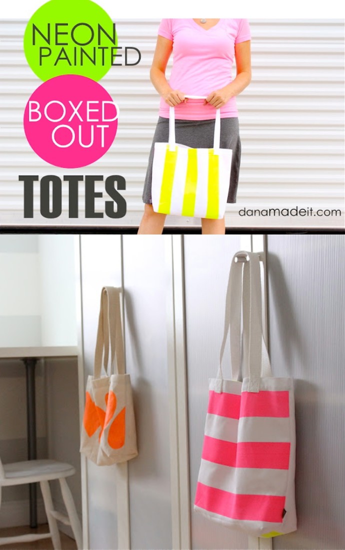 Neon Boxed Out Tote